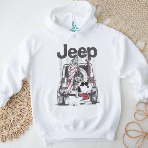Jeep USA 1 Snoopy American flag shirt