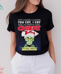 Jeff Dunham You Laugh I Laugh You Offend My Kansas City Chiefs I Kill You Logo T Shirt