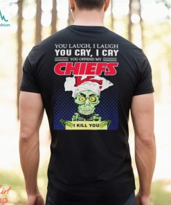 Jeff Dunham You Laugh I Laugh You Offend My Kansas City Chiefs I Kill You Logo T Shirt