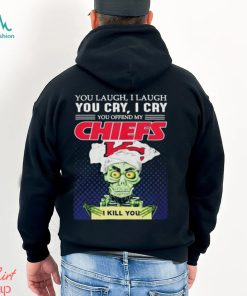 Jeff Dunham You Laugh I Laugh You Offend My Kansas City Chiefs I Kill You Logo T Shirt