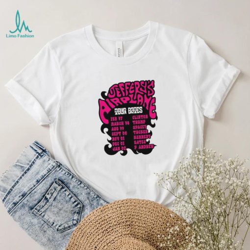 Jeffery’s airplane world tour dates shirt