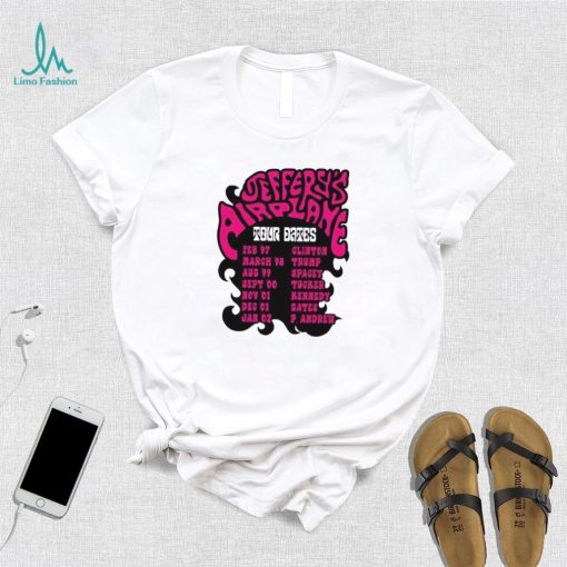 Jeffery’s airplane world tour dates shirt