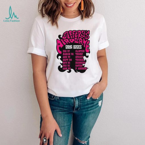 Jeffery’s airplane world tour dates shirt