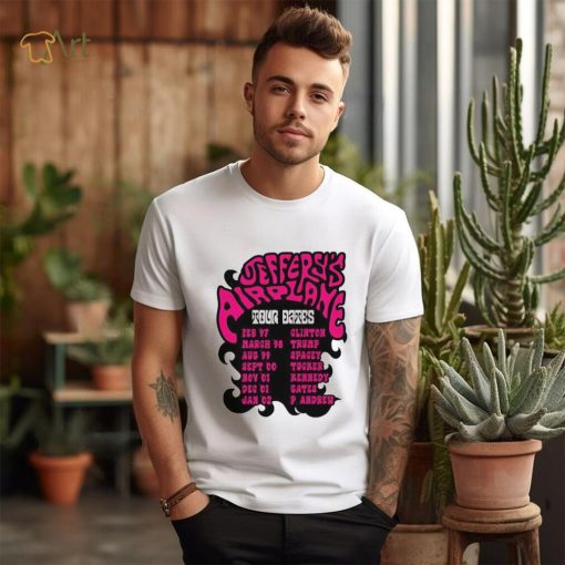 Jeffery’s airplane world tour dates shirt
