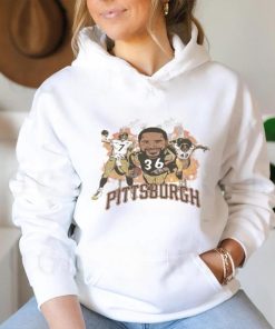 Jerome Bettis Caricature Tee Pittsburg Steelers The Bus NFL shirt