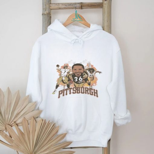 Jerome Bettis Caricature Tee Pittsburg Steelers The Bus NFL shirt