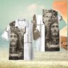 Funny Jesus Surfing On Island 3D Hawaiian Shirt Summer Vaction Gift