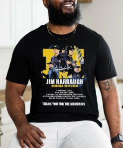 Jim Harbaugh 2015 2024 Michigan Wolverines Thank You For The Memories Shirt
