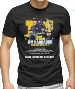 Jim Harbaugh 2015 2024 Michigan Wolverines Thank You For The Memories Shirt