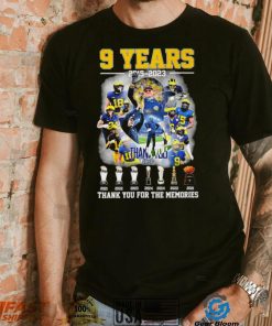 Jim Harbaugh 9 years 2015 2023 thank you coach thank you for the memories pose shirt