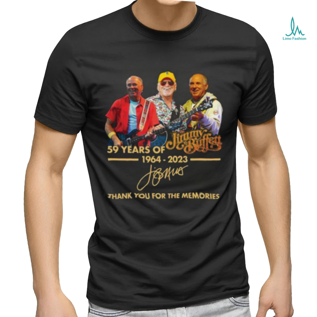 Jimmy Buffett 59 Years Of 1964 2023 Thank You For The Memories Shirt Copy Jimmy Buffett 59 Years Of 1964 2023 Thank You For The Memories Shirt Copy