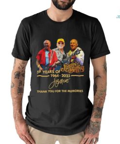 Jimmy Buffett 59 Years Of 1964 2023 Thank You For The Memories Shirt Copy