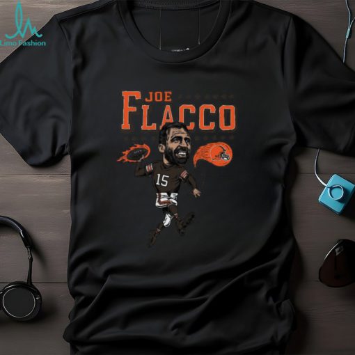 Joe Flacco Cleveland Browns Homage Caricature Player Tri Blend T Shirt   Gray