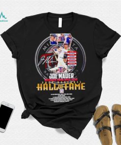 Joe Mauer Minnesota Twins 2004 2018 2024 Baseball Hall of Fame shirt
