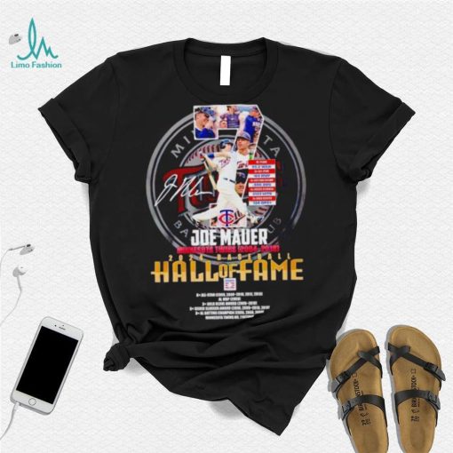 Joe Mauer Minnesota Twins 2004 2018 2024 Baseball Hall of Fame shirt