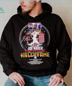 Joe Mauer Minnesota Twins 2004 2018 2024 Baseball Hall of Fame shirt