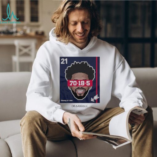 Joel Embiid Dearbball Record Night 70 Pts Shirt