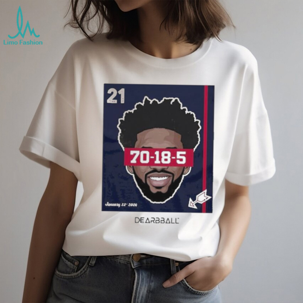 Joel Embiid Dearbball Record Night 70 Pts Shirt Joel Embiid Dearbball Record Night 70 Pts Shirt