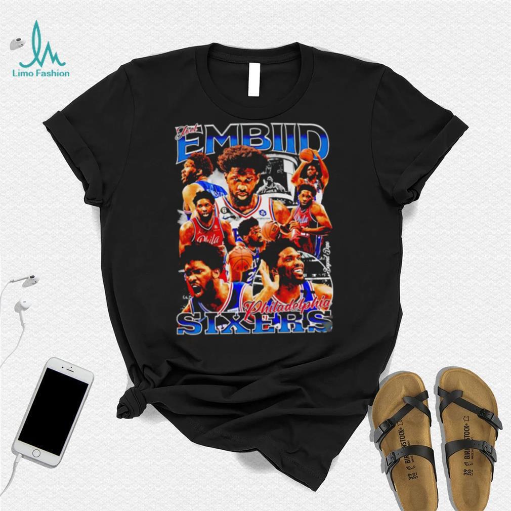 Joel Embiid Philadelphia 76ers Sixers basketball poster graphic shirt Joel Embiid Philadelphia 76ers Sixers basketball poster graphic shirt