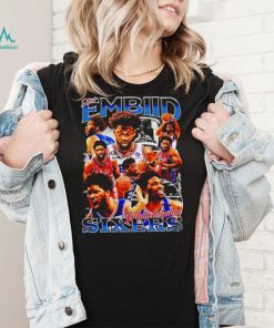 Joel Embiid Philadelphia 76ers Sixers basketball poster graphic shirt