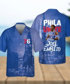 Joel Embiid Stars Player Philadelphia 76Ers Print 3D Hawaiian Shirt