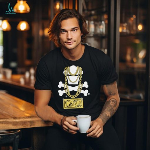 Johnny Cupcakes chain crossbones shirt