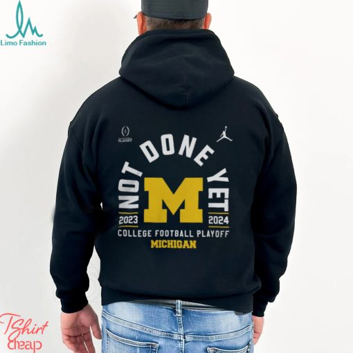 Jordan University of Michigan Wolverines College Football Playoff 2024 Navy Bound T Shirt
