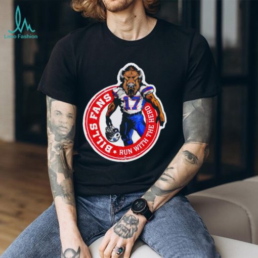 Josh Allen Bills fan run with the herd shirt