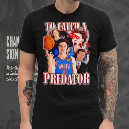 Josh Giddey to catch a Predator shirt