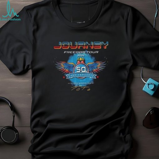 Journey 2024 Tour Freedom T Shirt Toto Concert Shirt Fans Music Band