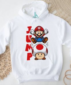 Jump Mario jumping on Toad T shirt