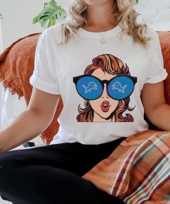 Just A Girl Glasses In Love With Her Detroit Lions 2024 shirt