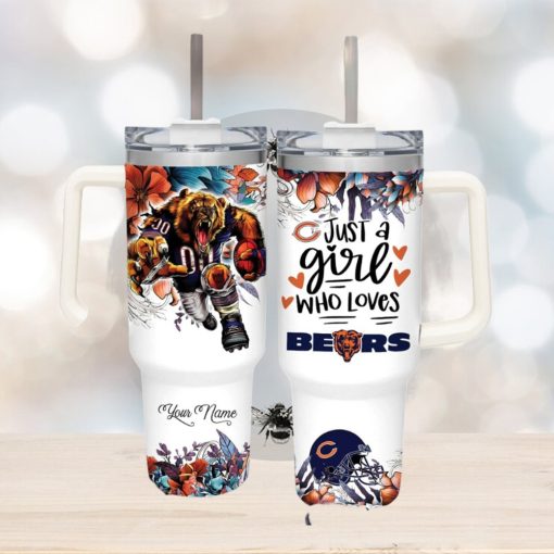 Just A Girl Who Loves Bears Customized 40 Oz Tumbler