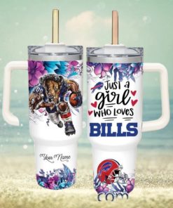 Just A Girl Who Loves Bills Customized 40 Oz Tumbler