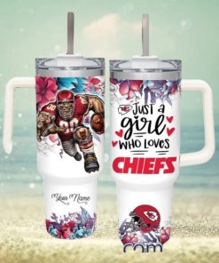 Just A Girl Who Loves Chiefs Customized 40 Oz Tumbler