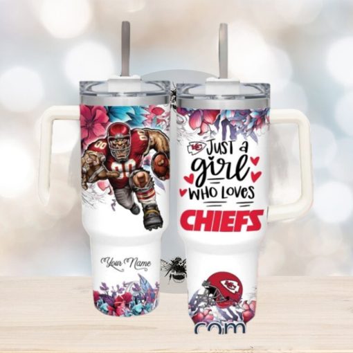 Just A Girl Who Loves Chiefs Customized 40 Oz Tumbler