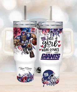Just A Girl Who Loves NY Giants Customized 40 Oz Tumbler