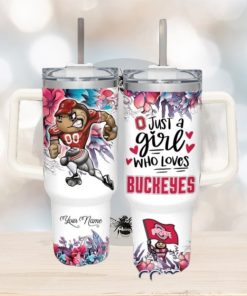 Just A Girl Who Loves Ohio State Buckeyes Customized 40 Oz Tumbler