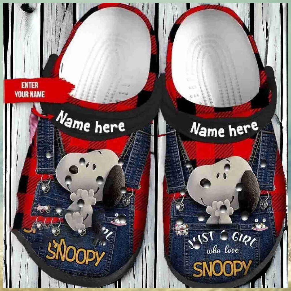 Just A Girl Who Loves Snoopy Crocs Gift Just A Girl Who Loves Snoopy Crocs Gift