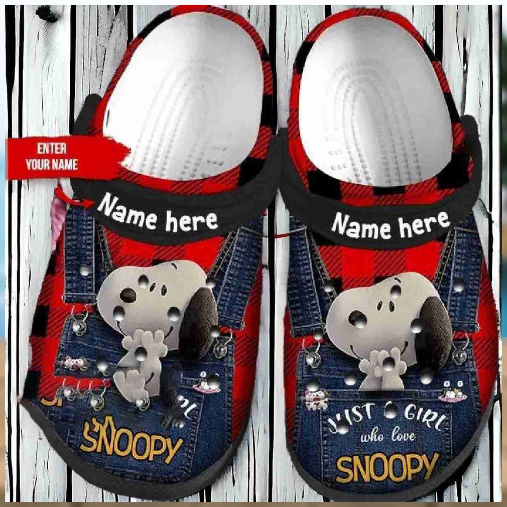 Just A Girl Who Loves Snoopy Crocs Gift Just A Girl Who Loves Snoopy Crocs Gift