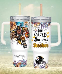 Just A Girl Who Loves Steelers Customized 40 Oz Tumbler