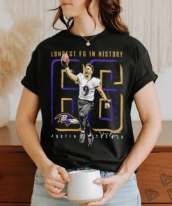 Justin Tucker Baltimore Ravens Longest Field Goal In History Shirt