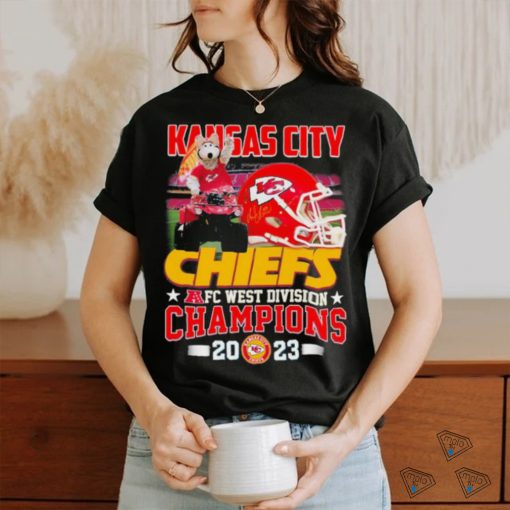 KC Wolf Mascot Kansas City Chiefs AFC West Division Champions 2023 Shirt