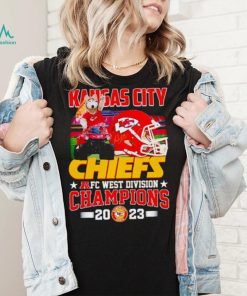 KC Wolf mascot Kansas City Chiefs AFC West Division Champions 2023 shirt