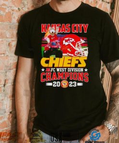 KC Wolf mascot Kansas City Chiefs AFC West Division Champions 2023 shirt