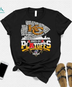 Kansas City Chiefs 2023 24 Playoffs skyline shirt