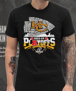 Kansas City Chiefs 2023 24 Playoffs skyline shirt