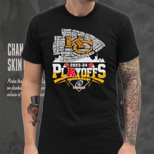 Kansas City Chiefs 2023 24 Playoffs skyline shirt