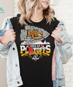 Kansas City Chiefs 2023 24 Playoffs skyline shirt