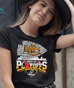 Kansas City Chiefs 2023 24 Playoffs skyline shirt